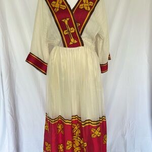 Cute Ethiopian Eritrean Tradition Cotton Dress